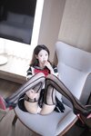 [Cosplay] 唐安琪 性感黑色短裙写真