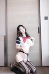[Cosplay] 唐安琪 性感黑色短裙写真