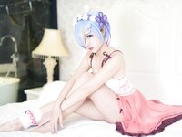 [Cosplay] Nisa 二佐 - Rem Pajamas 雷姆睡衣
