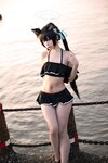 [Cosplay] G44 不会受伤 - Kuromi Serika Beach Swimsuit 黑見芹香 海边泳装