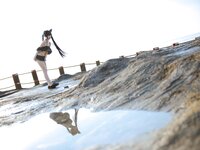 [Cosplay] G44 不会受伤 - Kuromi Serika Beach Swimsuit 黑見芹香 海边泳装