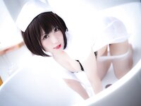 [Cosplay] Nyako 喵子 - Nurse in uniform 护士服