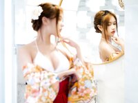 [Cosplay] Yibeibuchi 一北亦北 - Kimono swimsuit 和服泳装