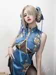 [Cosplay] Feather_rr 前羽_rr - Ichinose Asuna doujin cheongsam 一之濑明日奈同人旗袍