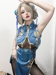 [Cosplay] Feather_rr 前羽_rr - Ichinose Asuna doujin cheongsam 一之濑明日奈同人旗袍