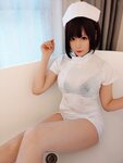 [Cosplay] Nyako 喵子 - Nurse selfie 护士自拍