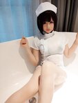 [Cosplay] Nyako 喵子 - Nurse selfie 护士自拍