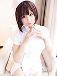 [Cosplay] Nyako 喵子 - Nurse selfie 护士自拍