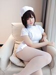 [Cosplay] Nyako 喵子 - Nurse selfie 护士自拍