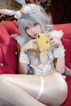 [Cosplay] 小祭漓 - 懒懒的白兔 恶毒