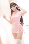 [Cosplay] Bu Dai Mao 不呆猫 - Pink nurse 粉色护士