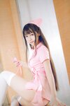 [Cosplay] Bu Dai Mao 不呆猫 - Pink nurse 粉色护士