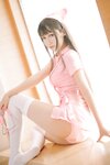 [Cosplay] Bu Dai Mao 不呆猫 - Pink nurse 粉色护士