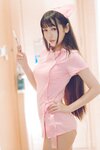 [Cosplay] Bu Dai Mao 不呆猫 - Pink nurse 粉色护士