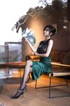 [Cosplay] 杨晨晨 - 绿色长裙