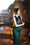 [Cosplay] 杨晨晨 - 绿色长裙