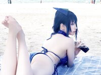 [Cosplay] Miyamoto Sakura 宮本桜 - New Jersey Swimwear 新泽西泳装