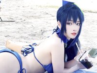 [Cosplay] Miyamoto Sakura 宮本桜 - New Jersey Swimwear 新泽西泳装