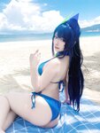 [Cosplay] Miyamoto Sakura 宮本桜 - New Jersey Swimwear 新泽西泳装