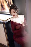[Cosplay] 杨晨晨 紫色连衣短裙