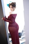 [Cosplay] 杨晨晨 紫色连衣短裙