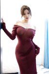[Cosplay] 杨晨晨 紫色连衣短裙