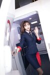 [Cosplay] 陆萱萱 粉色空姐制服