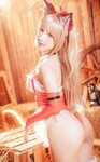 [Cosplay] Fandy Lau 千只猫薄禾 - Christmas Wolf Girl 圣诞狼女