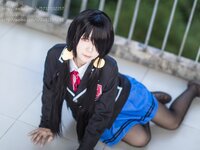 [Cosplay] 白金Saki写真 - 制服黑丝