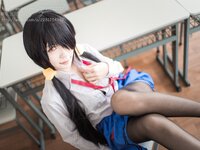 [Cosplay] 白金Saki写真 - 制服黑丝