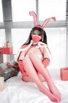 [Cosplay] 轩萧学姐 - 圣诞红丝兔女郎