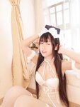 [Cosplay] Bu Dai Mao 不呆猫 - Lace Selfie 蕾丝自拍