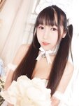 [Cosplay] Bu Dai Mao 不呆猫 - Lace Selfie 蕾丝自拍