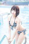 [Cosplay] Nyako 喵子 - Kato Megumi swimsuit 加藤惠泳装