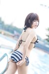 [Cosplay] Nyako 喵子 - Kato Megumi swimsuit 加藤惠泳装