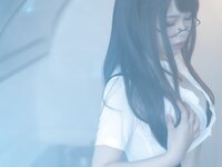 [Cosplay] Qiyuemiaozi 七月喵子 - Kitchen Glasses Girl No.1 厨房眼镜娘1号