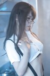 [Cosplay] Qiyuemiaozi 七月喵子 - Kitchen Glasses Girl No.1 厨房眼镜娘1号