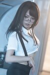 [Cosplay] Qiyuemiaozi 七月喵子 - Kitchen Glasses Girl No.1 厨房眼镜娘1号