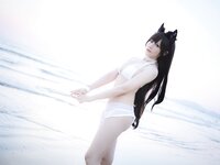 [Cosplay] Nyako 喵子 - Atago Swimsuit 爱宕泳装
