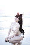 [Cosplay] Nyako 喵子 - Atago Swimsuit 爱宕泳装