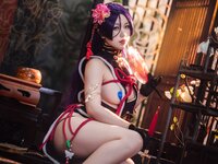 [Cosplay] Yibeibuchi 一北亦北 - Milky New Year Cheongsam 奶光新春旗袍
