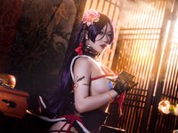 [Cosplay] Yibeibuchi 一北亦北 - Milky New Year Cheongsam 奶光新春旗袍