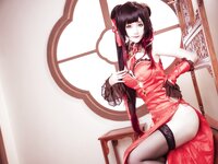 [Cosplay] Yui 金鱼 - Tokisaki Kurumi Cheongsam 时崎狂三 旗袍