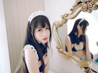 [Cosplay] Bu Dai Mao 不呆猫 - Bikini Maid 比基尼女仆