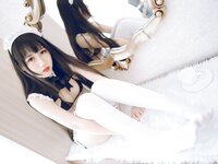[Cosplay] Bu Dai Mao 不呆猫 - Bikini Maid 比基尼女仆