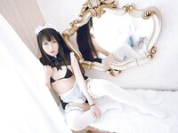 [Cosplay] Bu Dai Mao 不呆猫 - Bikini Maid 比基尼女仆