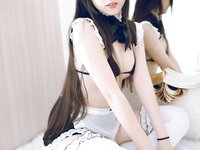 [Cosplay] Bu Dai Mao 不呆猫 - Bikini Maid 比基尼女仆