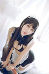 [Cosplay] Bu Dai Mao 不呆猫 - Bikini Maid 比基尼女仆