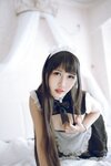 [Cosplay] Bu Dai Mao 不呆猫 - Bikini Maid 比基尼女仆
