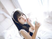 [Cosplay] Bu Dai Mao 不呆猫 - Bikini Maid 比基尼女仆